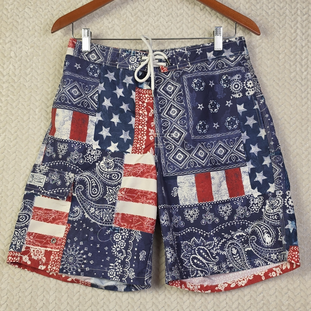 Polo Ralph Lauren Americana Kailua Swim‎ Shorts Trunks Men's Small